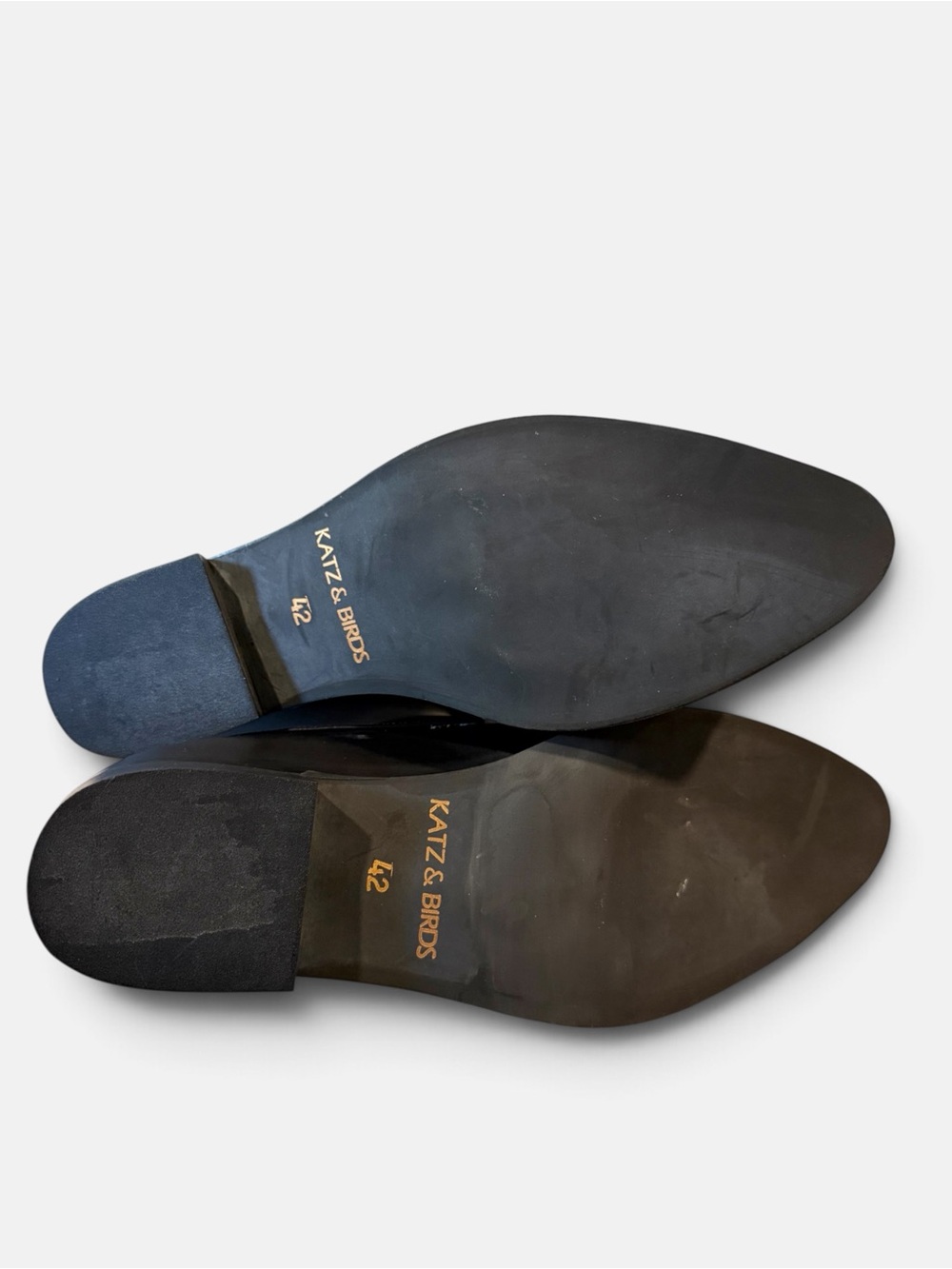 Katz & Birds Berlin Black Leather Patent Moccasin Loafers EU 42 Handmade - Picture 11 of 12